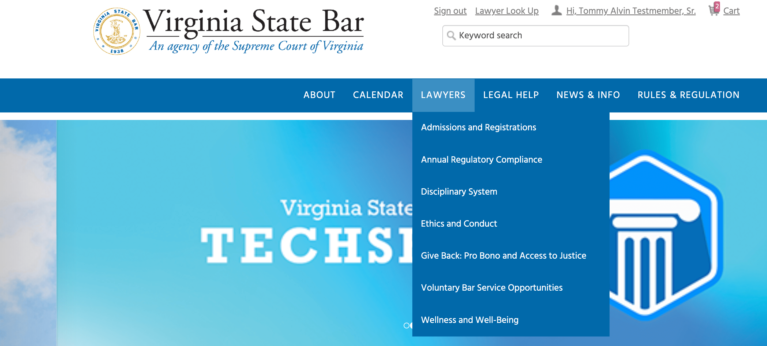 to the New VSB site and Member Portal